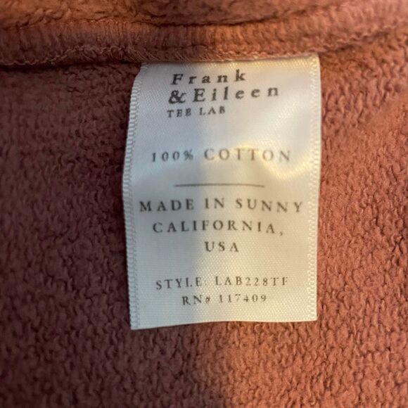 Frank and Eileen Audrey Funnel Neck Capelet Dusty Rose Mauve French Terry Knit O - Picture 5 of 10